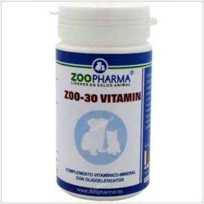 Zoopharma Veterinaria ZOO-30 vitaminas perros y gatos 30 comprimidos, Zoopharma Vet