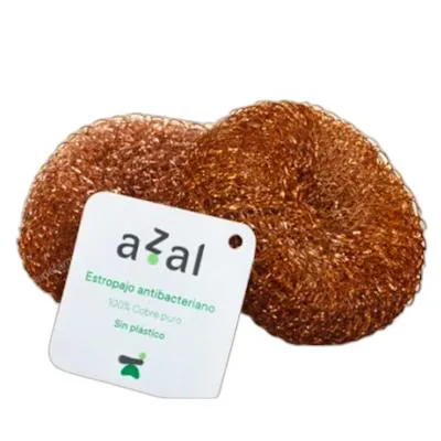 Estropajo de cobre PURO 2 uds., Azal