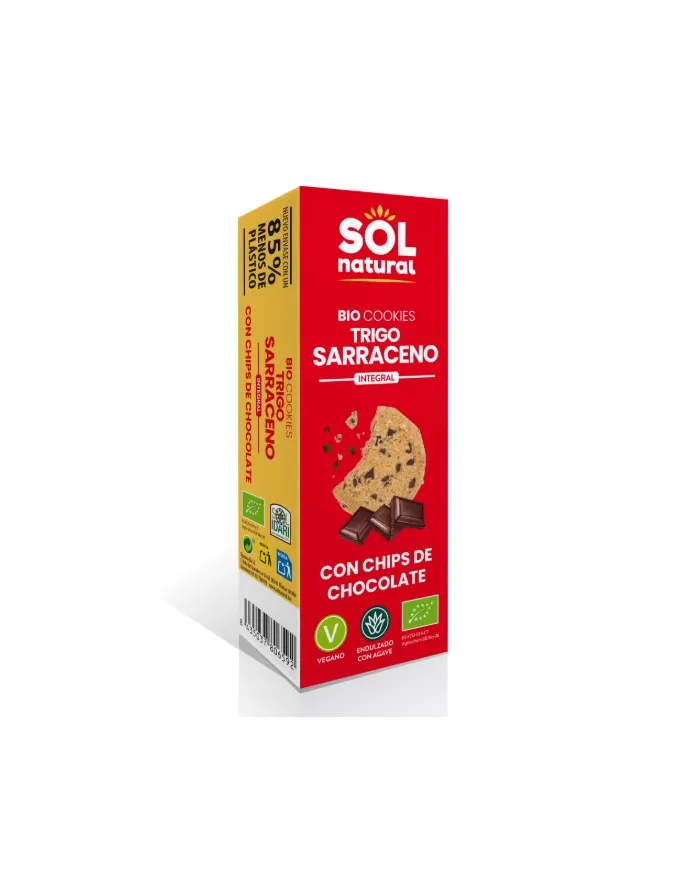 Cookies trigo sarraceno y chocolate 170 g, Sol Natural