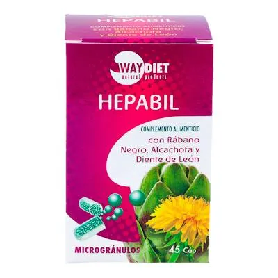 Phytocomplex hepabil 45 cápsulas, Waydiet Natural Products