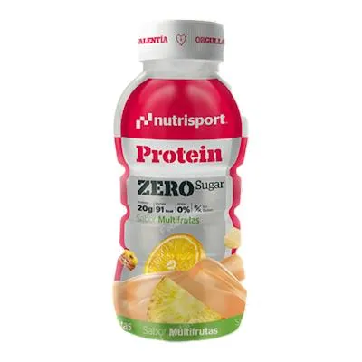 Batido protein zero multifrutas 12 botellas 330 ml, Nutrisport