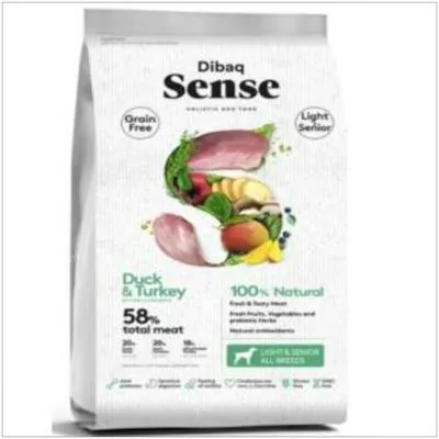 Dibaq Veterinaria dibaq sense canard et dinde chien senior light sans gluten 2 kg, Dibaq Vet