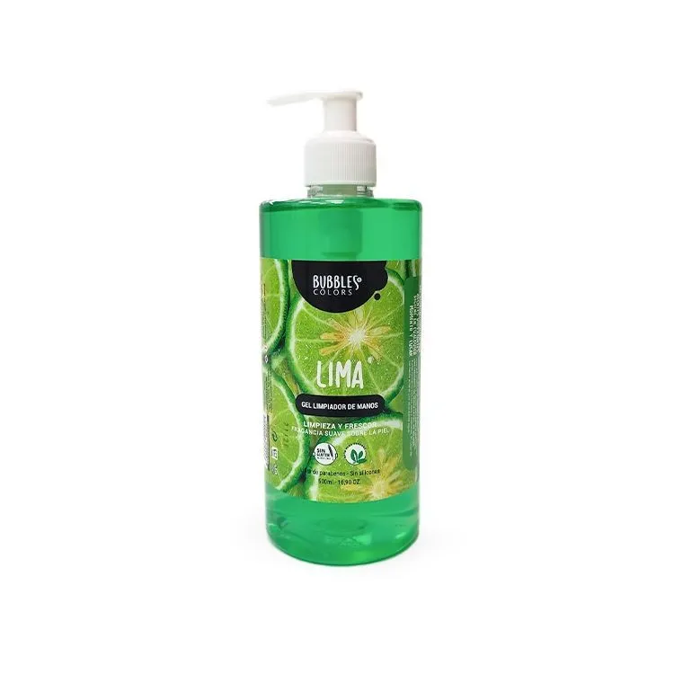 Handgel op basis van alcohol Limoen 500 ml, Bubbles & Colors