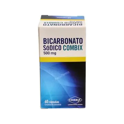 Bicarbonato 500 mg 60 cápsulas, Combix