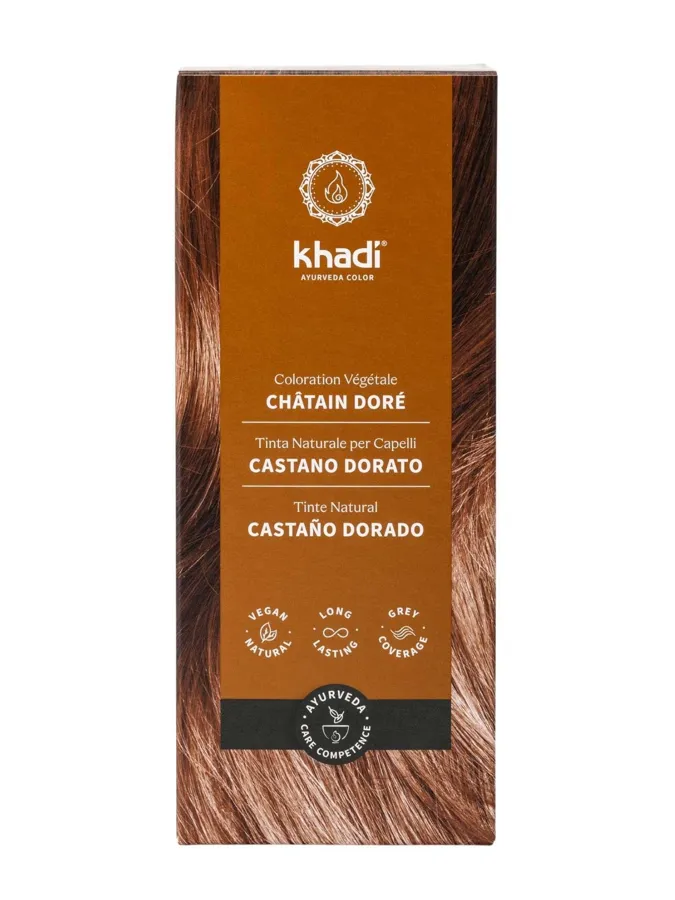 Tinte natural Castaño dorado, Khadi
