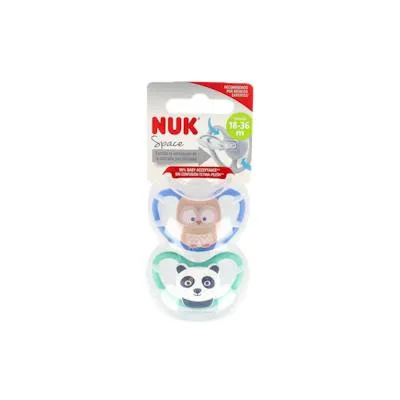 Chupete space 18-36 silicona 2 uds., Nuk