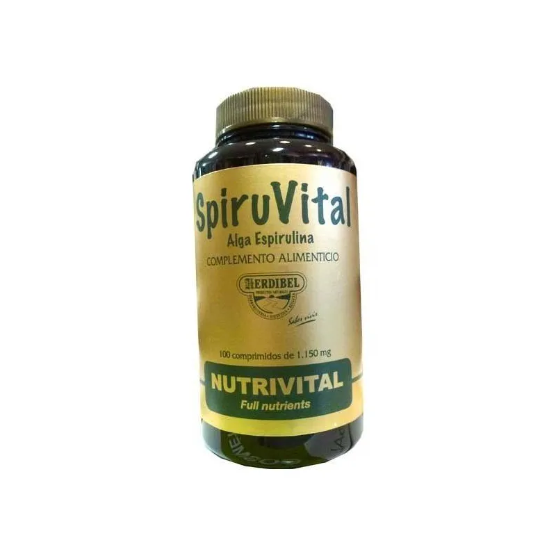 Spiruvital nutrivital 1150 mg 100 comprimidos, Herdibel