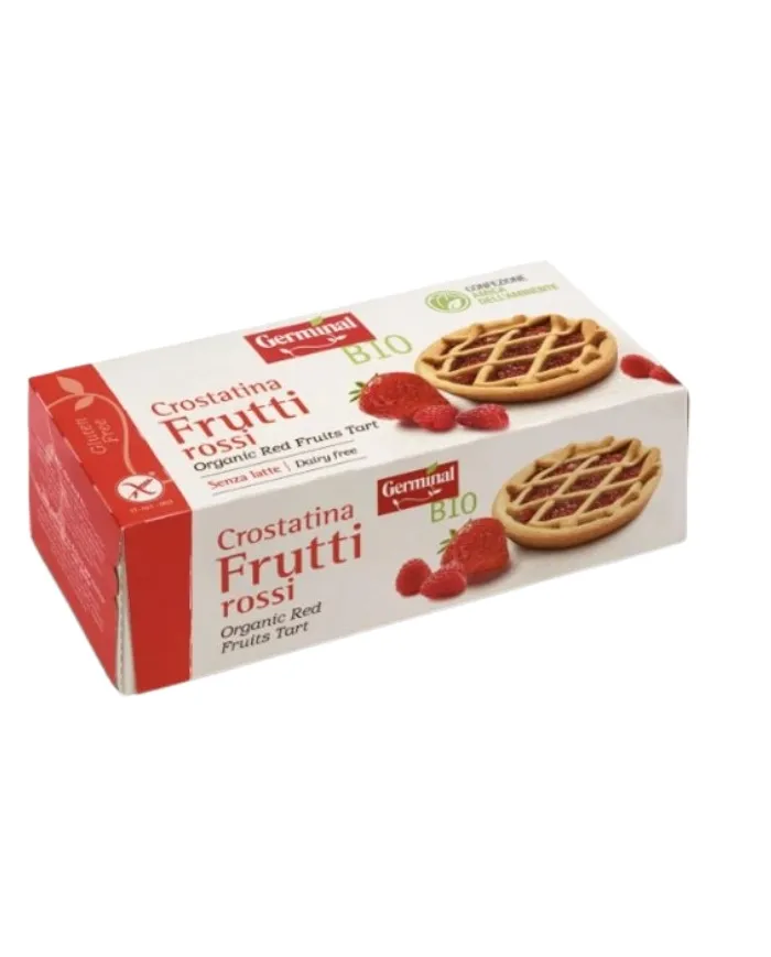 Tartaleta rellena frutos rojos s/g 200 g, Germinal