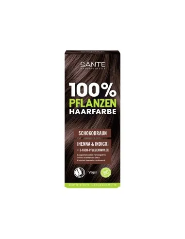 Colorante vegetal 02 marron chocolate, Sante Naturkosmetik