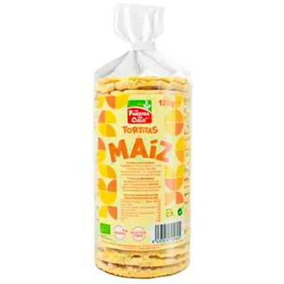 Tortitas de maiz con sal sin gluten BIO 120 g, La Finestra Sul Cielo