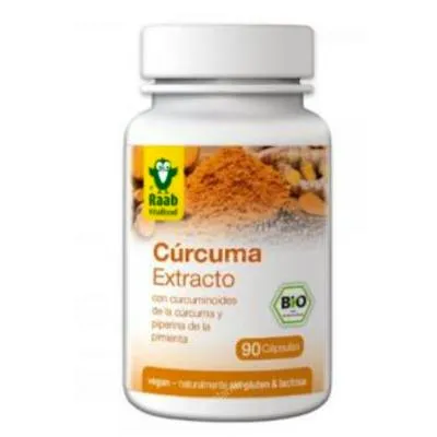 Kurkuma-extract zonder gluten BIO 90 capsules, Raab Vitalfood