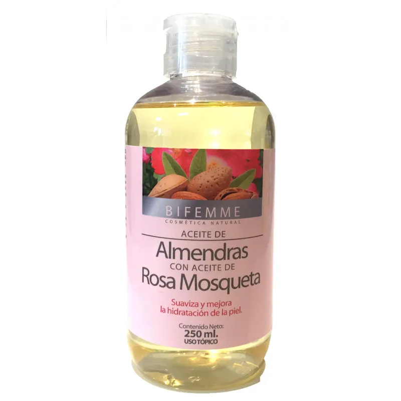 Olio di mandorle+rosa mosqueta 250 ml, Bifemme