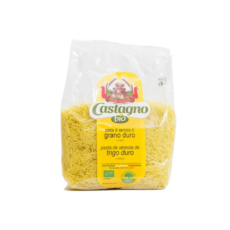 Fideos finos de trigo duro BIO 500 g, Castagno
