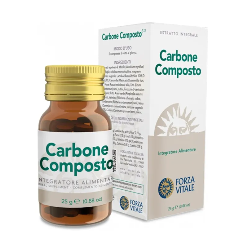 Carbone composto comp 25 g, Forza Vitale
