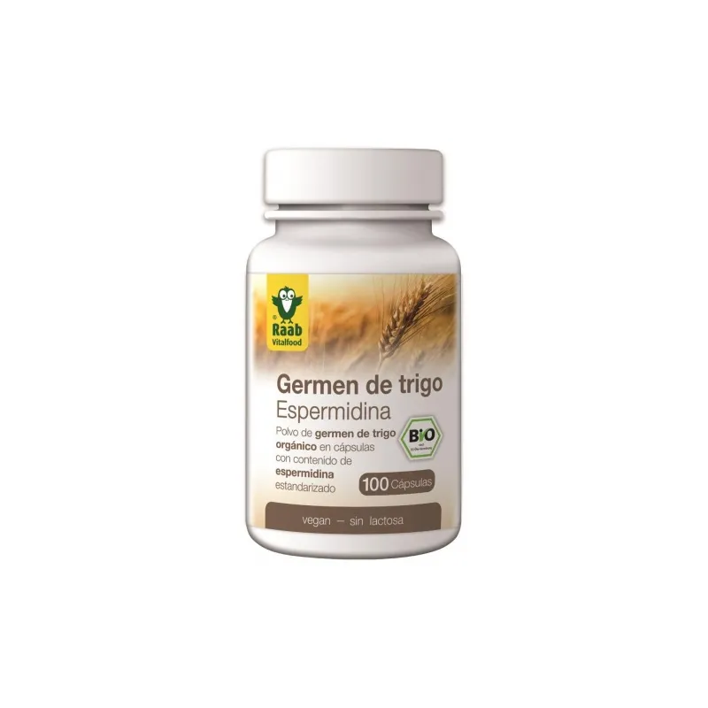 Spermidine wheat germ 600 mg ORGANIC 100 capsules, Raab Vitalfood