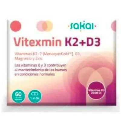 Vitexmin K2+D3 60 cápsulas, Sakai