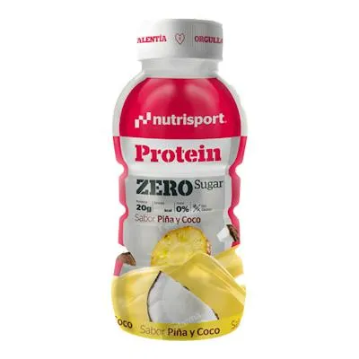 Batido protein zero piña-coco 12 botellas 330 ml, Nutrisport