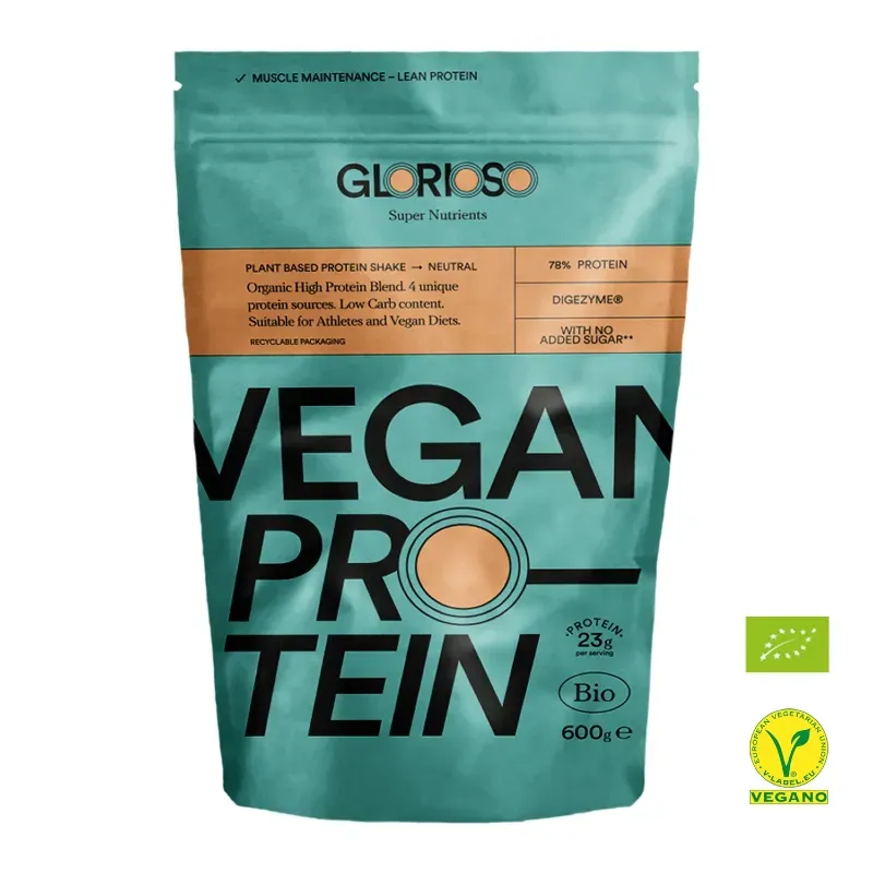 Proteína vegana neutra 600 g, Glorioso