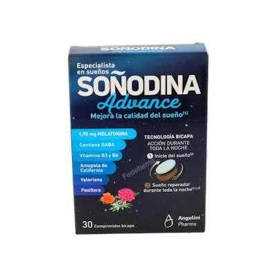 Soñodina melatonina bicamada 30 comprimidos, Natura Essenziale