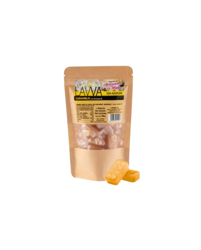 Caramelos manzanilla hinojo stevia sin azúcar lawa 100 g, Lavva
