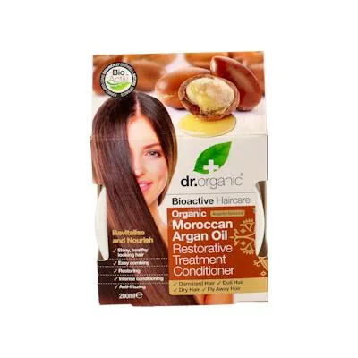 Tratamiento acondicionador restaurador argan 200 ml, Dr. Organic