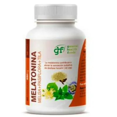 Melatonine melisse+passiebloem+linde 650 mg capsules 60 st., Ghf