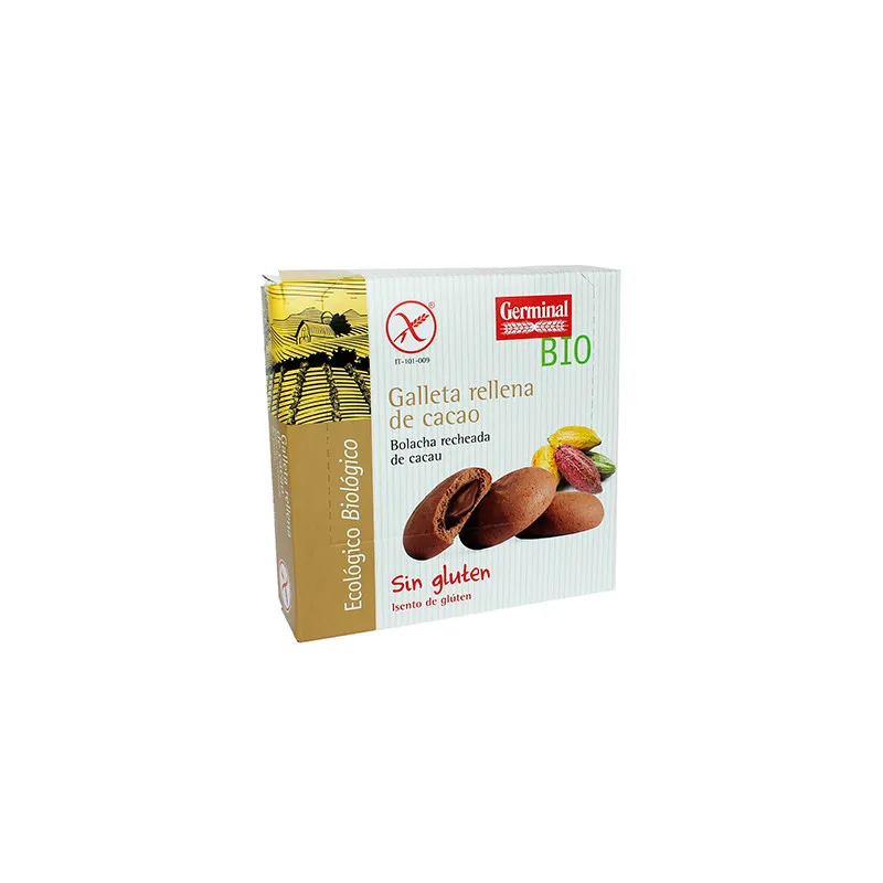 Galletas rellenas cacao BIO 200 g, Germinal