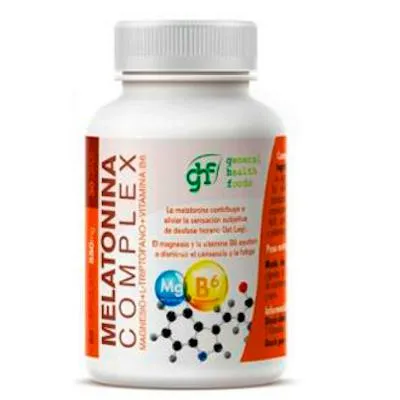Melatonina complex magnésio+L-triptofano+vitamina B6 550 mg caps 60 uds., Ghf