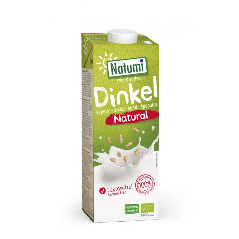Leche espelta natural sin azúcar s/lact vg BIO 1 l, Natumi