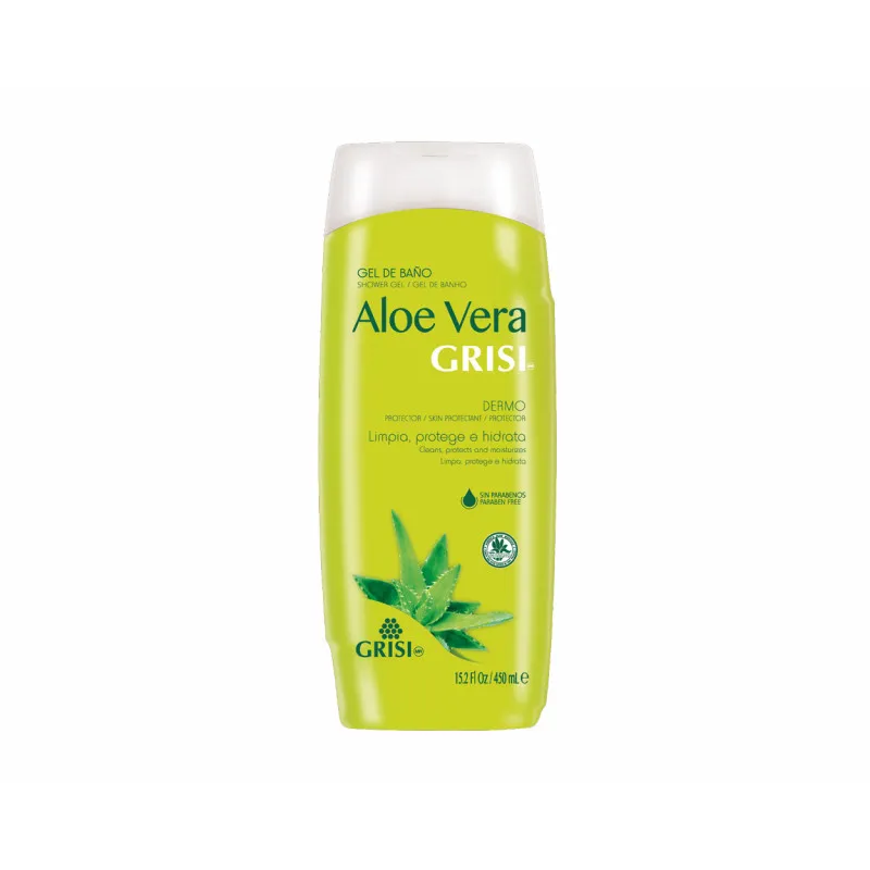 Gel baño aloe vera 450 ml, Grisi