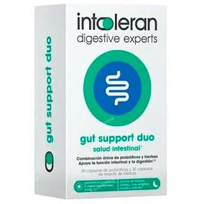 Gut support duo 30+30 cápsulas, Intoleran