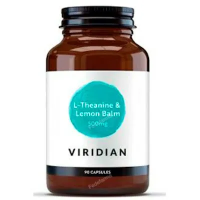 L-teanina-melisa 90 cápsulas vegetales, Viridian