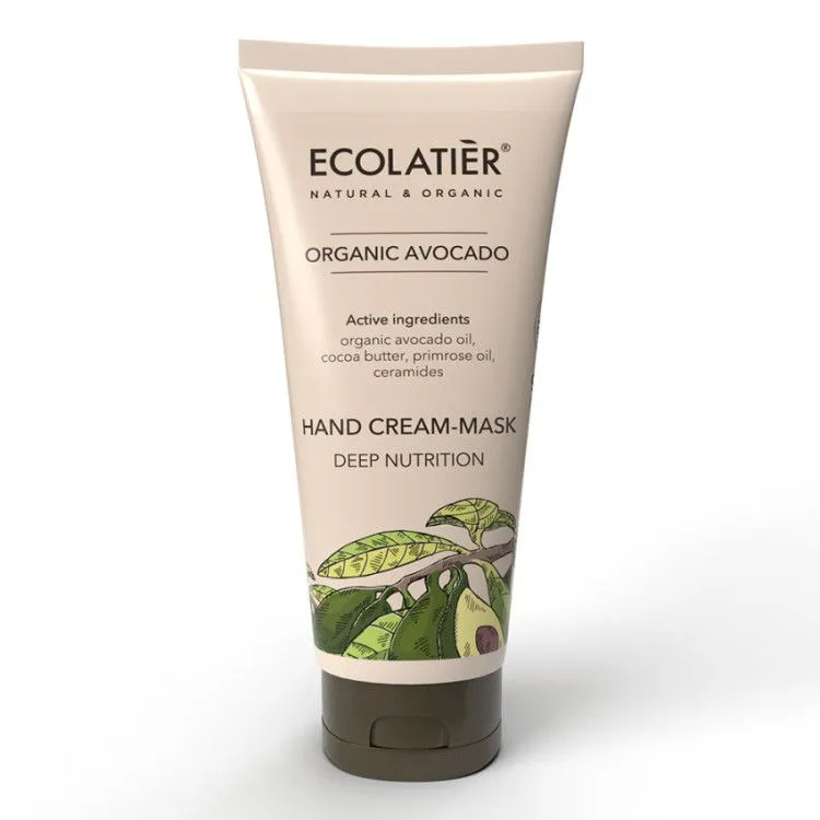 Crema-Mascarilla de Manos Nutrición Profunda Aguacate BIO, Ecolatier
