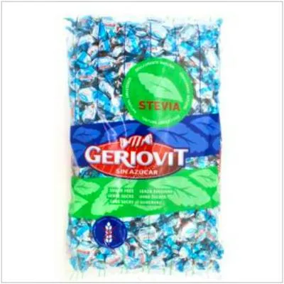 Caramel menthe bleue mini sans sucre 1 kg, Geriovit