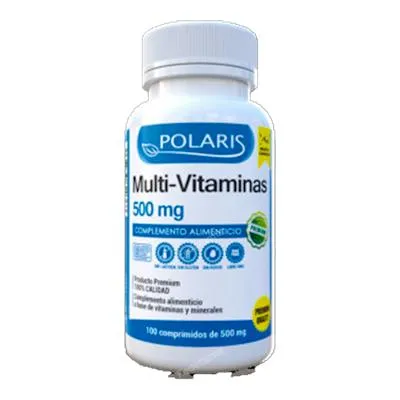 Multivitaminas 500 mg 100 comprimidos, Polaris