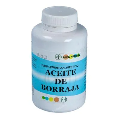 Aceite de borraja 200 perlas, Alfa Herbal