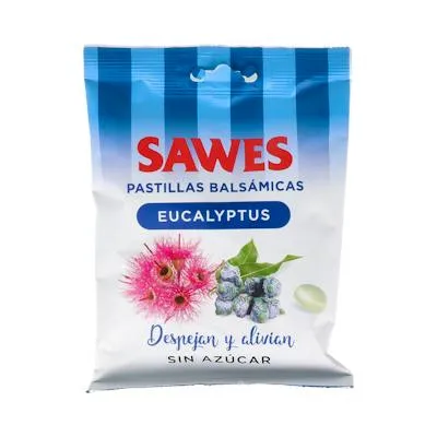 Caramelos sin azúcar eucaliptus bolsa, Sawes