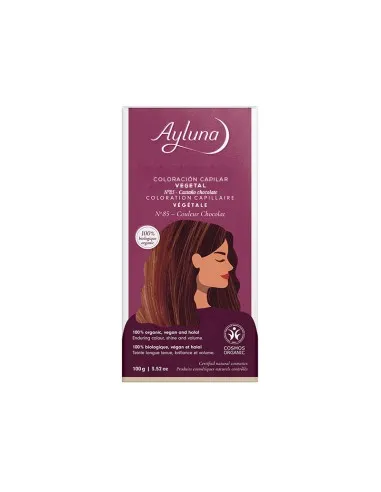 Colorante vegetal 85 castaño chocolate, Ayluna