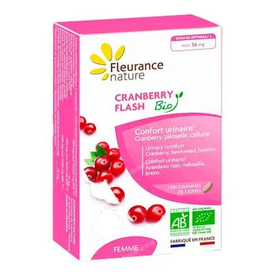 Cranberry flash - 6 dias BIO 14 comprimidos, Fleurance Nature