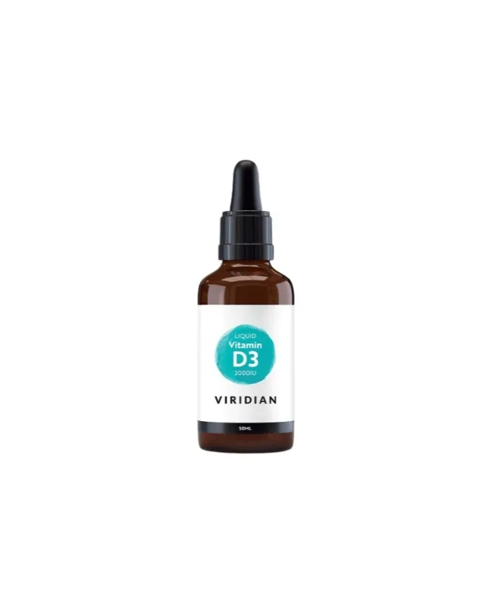 Vitamina d3 2000iu liquida vegana 50 ml, Viridian