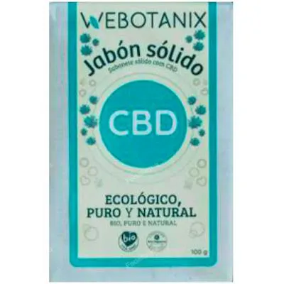 Jabón solido CBD BIO 100 g, Webotanix