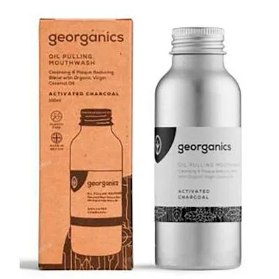 Enjuage bucal con aceite carbón activado 100 ml, Georganics