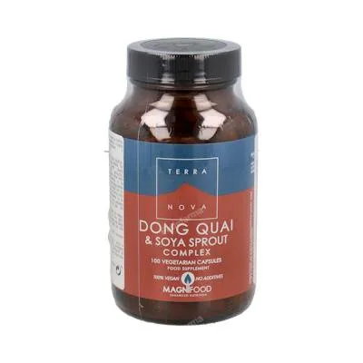 Dong quai y brotes de soja complex 100 cápsulas vegetales, Terranova