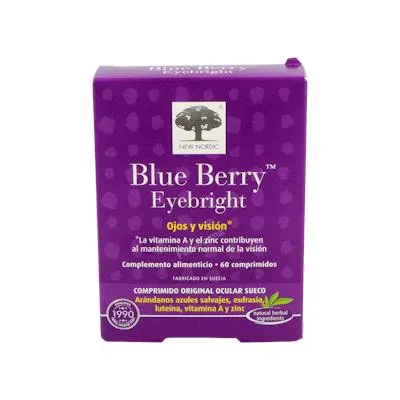 Blue berry eyebright 60 tabletten, New Nordic
