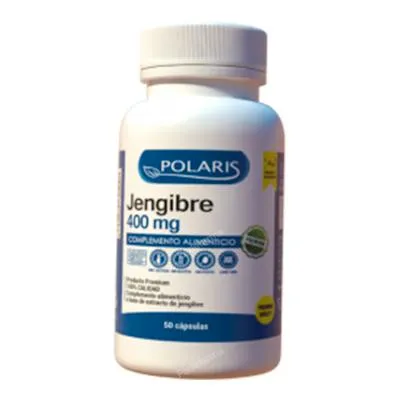 Jengibre 400 mg 50 cápsulas, Polaris