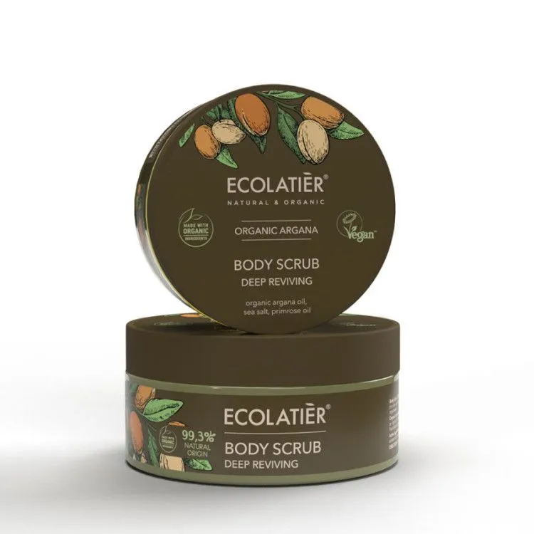 Körperpeeling Tiefenregeneration Argan BIO, Ecolatier
