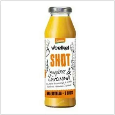 Shot de jengibre cúrcuma naranja acerola limón 280, Voelkel