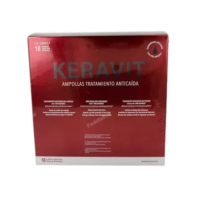 Tratamiento anticaída 18 ampollas, Keravit