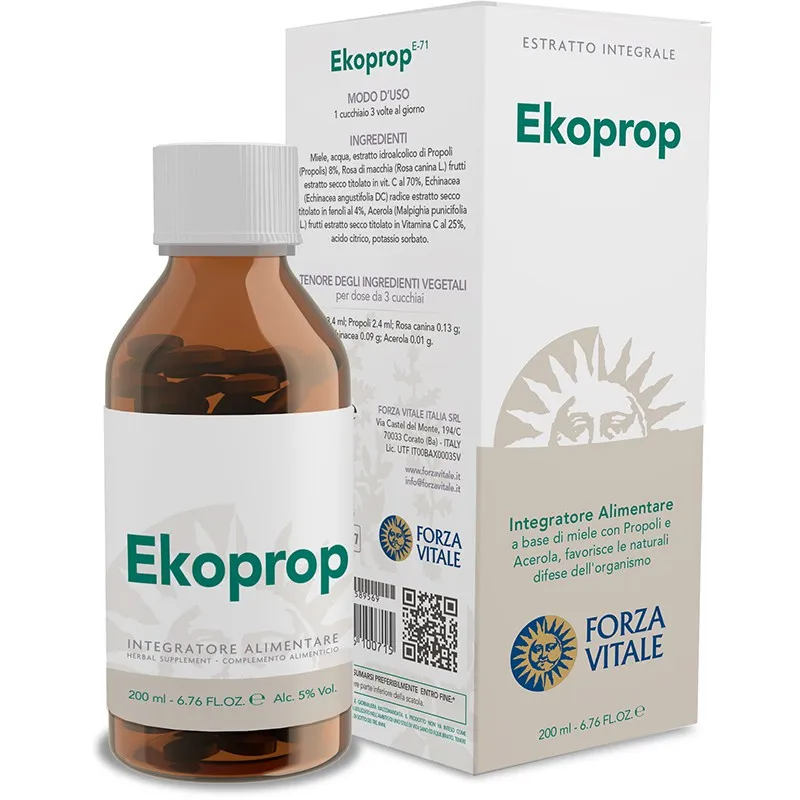Ekoprop jarabe forzavita 200 ml, Forza Vitale