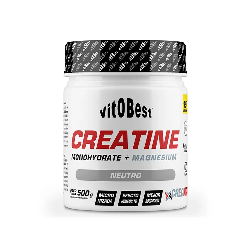 Creatina + magnesio sabor neutro vitobest 500 g, Vit.o.best